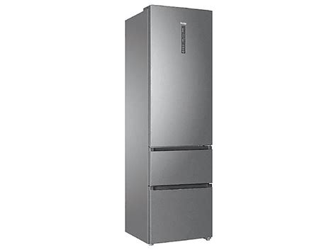 HAIER A3FE737CGJ Kühl-Gefrierkombination (E, 201 cm hoch, silber) | SATURN