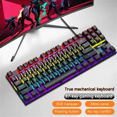 Mechanical Keyboard 87 keys Wired RGB – FlexDevice