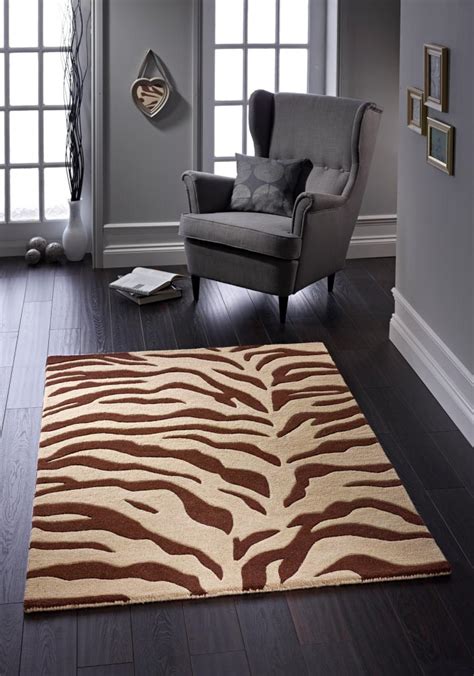 Brown Zebra Print Rug Best Decor Things