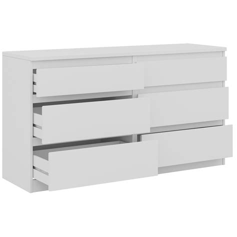 Кастор комод 6 ящиков белый от производителя в Санкт-Петербурге