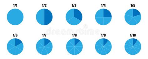 Torta Frazionata Divisa In Fette Diagramma A Cerchio Di Frazione