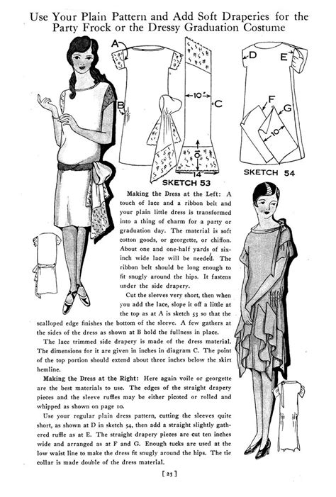 Flapper Dress Hat Lingerie Book Make Frocks Dresses Etsy