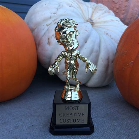 Halloween Trophy Costume Party Prize Free Engraving Halloween | Etsy