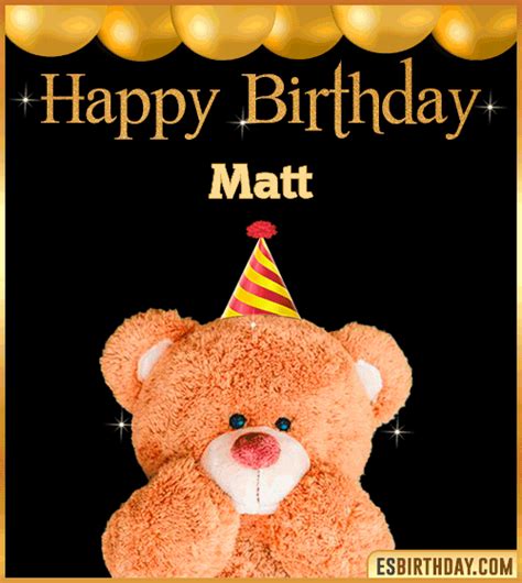 Happy Birthday Matt  🎂 Images Animated Wishes【28 S】