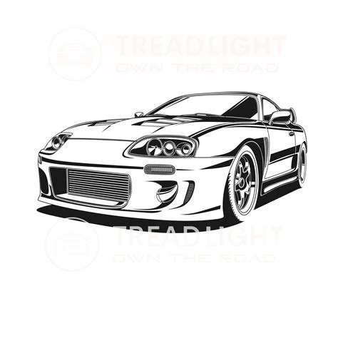 Jdm Toyota Supra Clipart Graphic Cut Ready Herunterladbare Etsy Schweiz