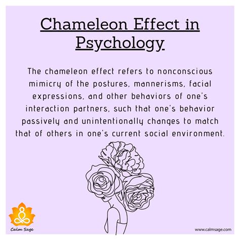Exploring the Chameleon Effect and The Psychology of Mimicry