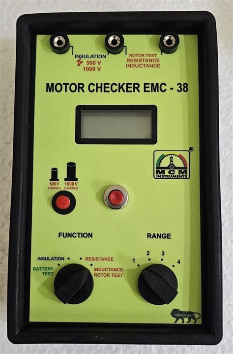 digital motor checker emc    inr  hyderabad mcm instruments