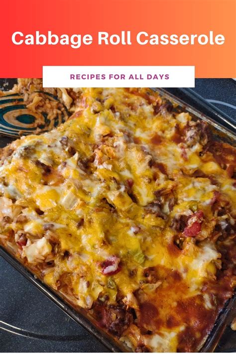 Cabbage Roll Casserole