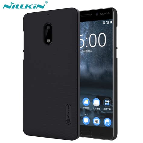 For Nokia 6 Case Nillkin Frosted Shield Hard Plastic Back Cover Case ...