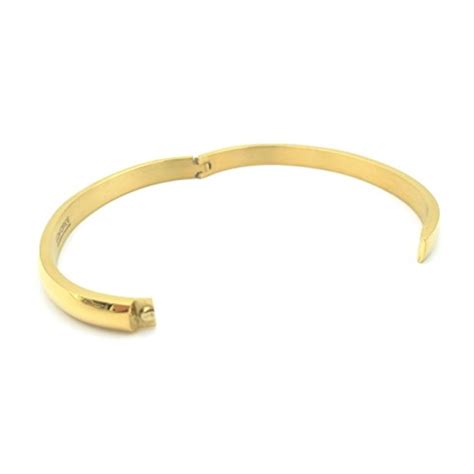 Edforce Stainless Steel Women S K Gold Plated Stackable Bangle