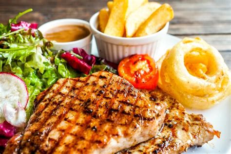 Premium Photo Close Up Of Food Served On Plate