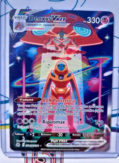 Carte Pok Mon Deoxys Vmax Alternative Gg Gg Z Nith Supr Me Eb