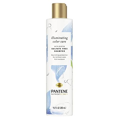 Pantene Sulfate Free Shampoo With Biotin Safe For Color Treated Hair Nutrient Blends