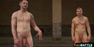 NAKED KOMBAT Dominant Wrestler Tugging Cock On The Floor Tnaflix