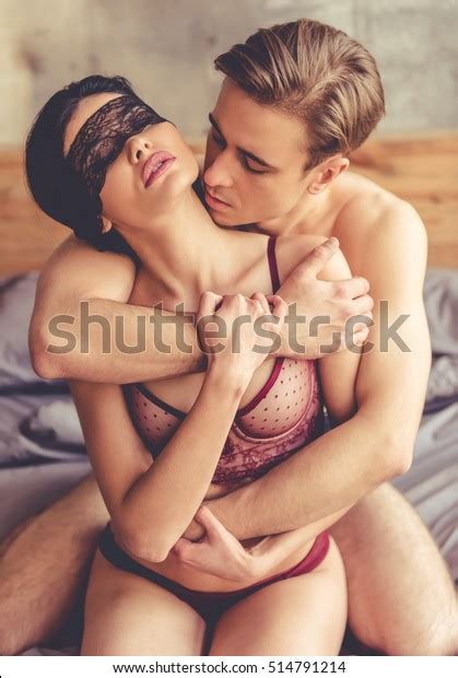 Beautiful Passionate Couple Is Having Sex On Bed