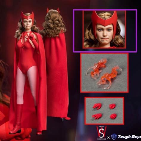 FREE LOCAL POSTAGE MARVEL WANDA VISION 1 6 SCALE WANDAN SCARLET WITCH HEAD SCULPT NON HOT TOYS