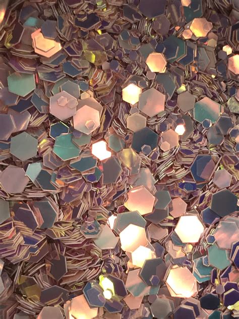 Nude Blush Multi Cut Glitter Angel Glitter Mats