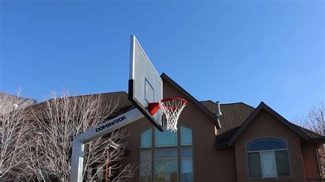 All Aluminum Dominator Basketball Hoop Youtube