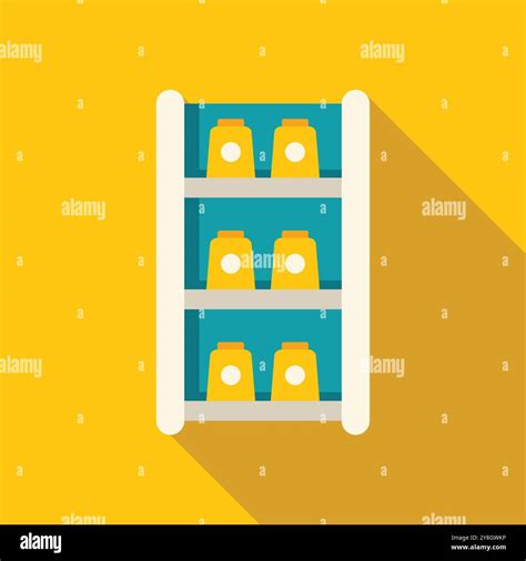Supermarket Shelf Is Being Stocked With Goods For Retail Sale In A