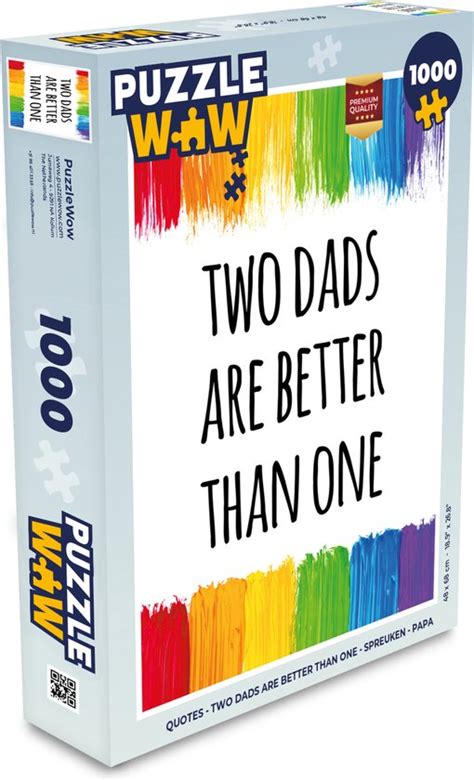 Puzzel Quotes Two Dads Are Better Than One Spreuken Papa