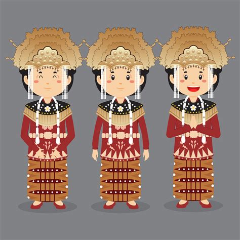 Bangka Belitung Indonesian Character with Various Expression 34038262 Vector Art at Vecteezy