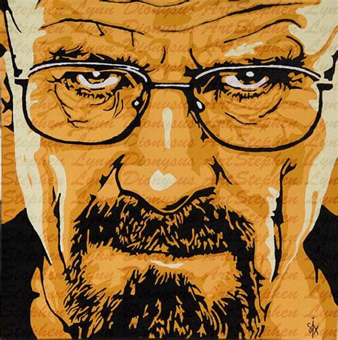 Walter White Aka Heisenberg From Breaking Bad Pop Art Print On Box