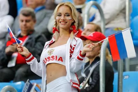 Russia S Sexiest Fan Pictured In Stand During World Cup Denies She S A Porn Star Daily Star