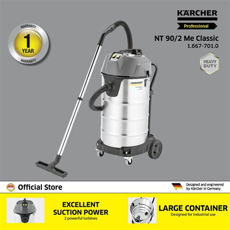 Jual Karcher Nt 90 2 Me Classic Eu 2300w 90l Vacuum Cleaner Wet And Dry