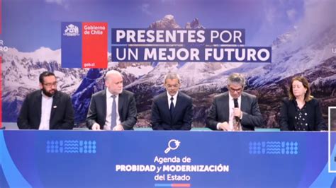 Gobierno Presenta Agenda De Probidad Que Contiene Distintas Iniciativas