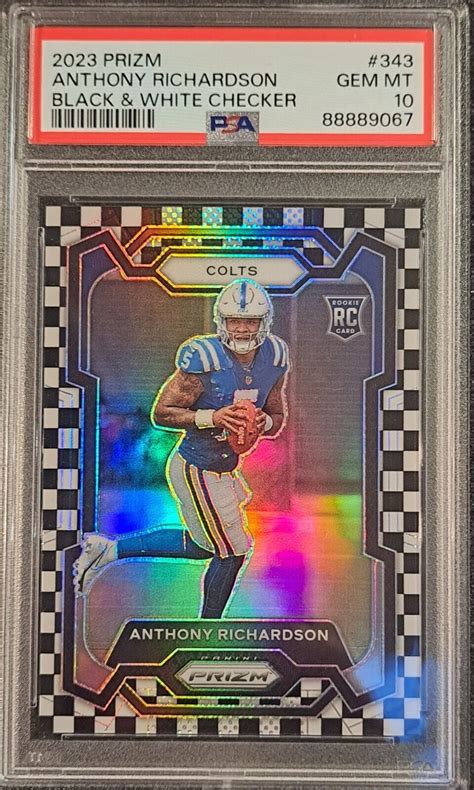 Anthony Richardson Prizm Black White Checker Ssp Price