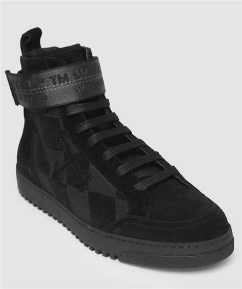 Off White Black High Top Sneakers Sneaker Bar Detroit