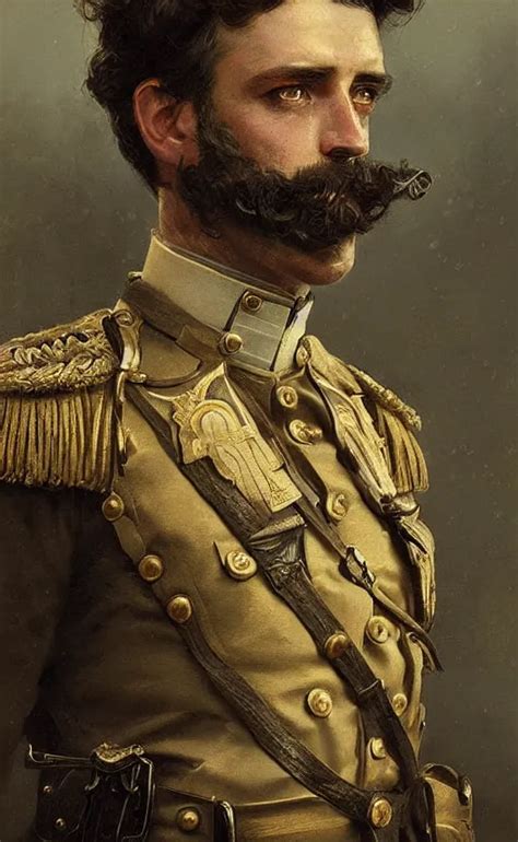 Portrait Of A Victorian Army Officer Male Detailed Stable Diffusion