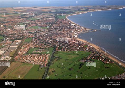 Aerial View Of Bridlington Bay And Flamborough Head Stock Photo Alamy