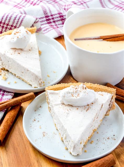 No Bake Eggnog Pie Savor Recipes