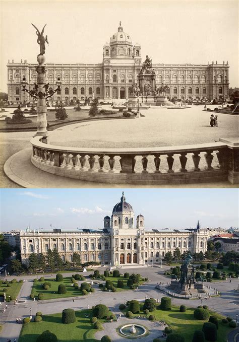 Museum of Art History, Vienna, 1889 vs. now : r/OldPhotosInRealLife