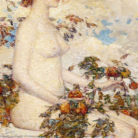 Vintage Nude Woman Painting Antique Female Wall Art Impressionist Feminine Home Decor
