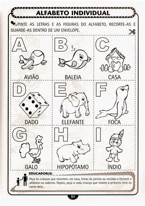 Atividades De Alfabetização E Letramento Na Educação Infantil Para Imprimir