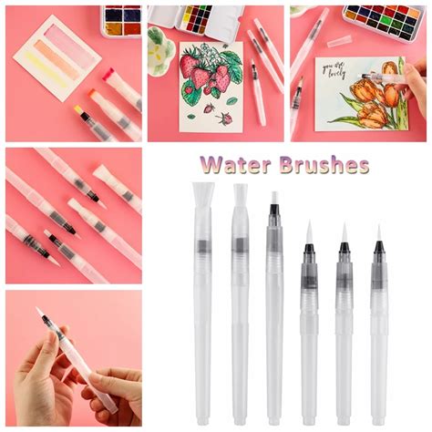 Кисти для рисования акварелью, 3 размера | AliExpress
