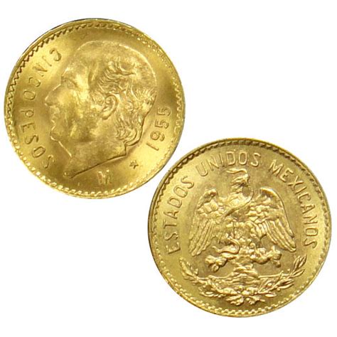 Buy 5 Peso Gold Mexican Coins (Varied Years) Online - Silver.com