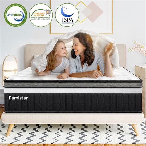 Queen Mattress, Famistr 13" Cooling Gel Memory Foam Mattress in a Box, CertiPUR-US Certified ...