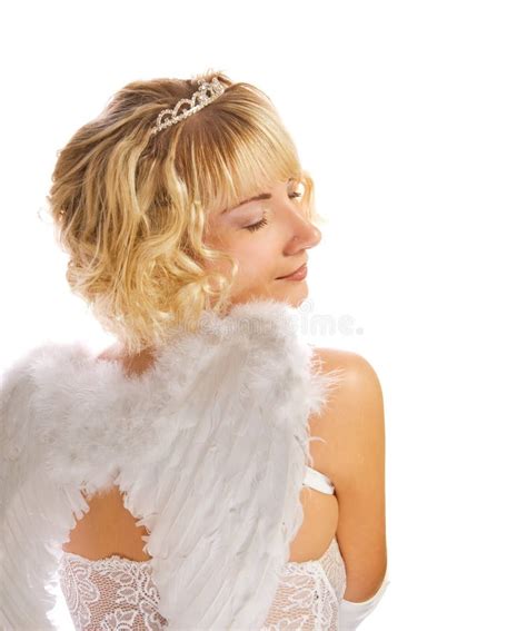 Portrait Of Gorgeous Blonde Angel Stock Image Image Of Abstract Faith