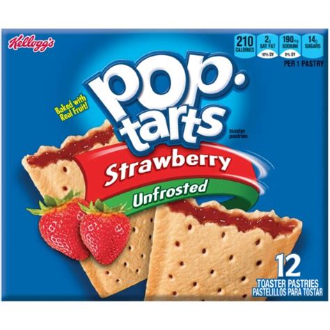 Pop Tarts Strawberry Unfrosted