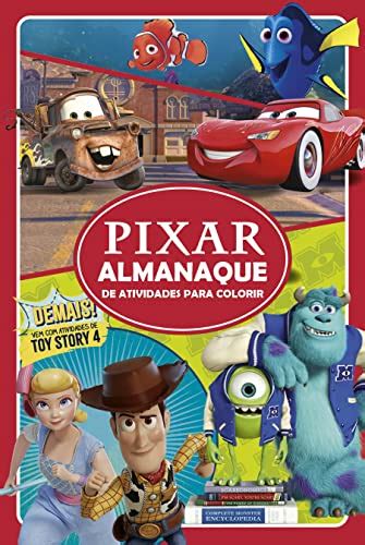 Livro Disney Pixar Almanaque De Atividades Para Colorir By Editora