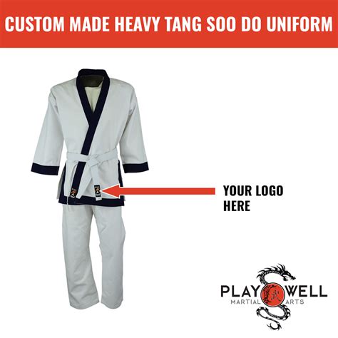 Custom Made Martial Arts Tang Soo Do Uniform 14oz Your Logo