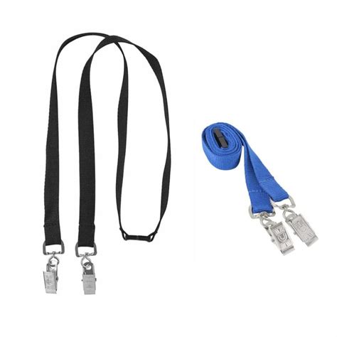 Double Or Open Ended Mm Width Flat Polyester Lanyards With Metal