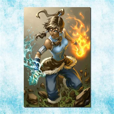 Avatar The Legend Of Korra Hot Anime Comic Art Silk Canvas Poster Print 13x20 24x36 Inch Home