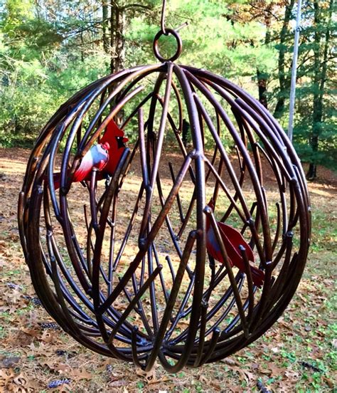 Large Garden Sphere Metal Vines Hand Made Globe Etsy