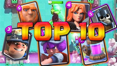 Top 10 Cartas Mais Usadas Do Clash Royale Setembro Youtube