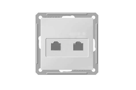 Двойная компьютерная розетка, белая RJ45 5e категории WESSEN 59 ...