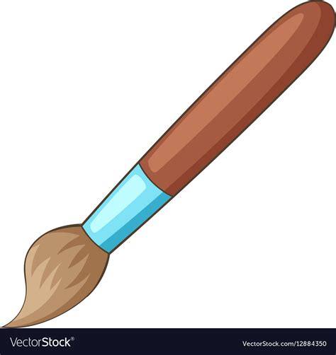 Paint Brush Icon Cartoon Style Royalty Free Vector Image